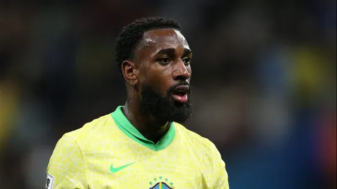 SP - SAO PAULO - 10/06/2025 - ELIMINATORIAS COPA DO MUNDO 2026, SELECAO BRASILEIRA X PARAGUAI - Gerson jogador da Selecao Brasileira durante a partida entre Brasil e Paraguai na Neo Quimica Arena em Sao Paulo (SP), pelas Eliminatorias da Copa do Mundo 2026.