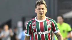SOTELDO jogador do Fluminense durante partida contra o Santos no estadio Vila Belmiro pelo campeonato Brasileiro A 2025. Foto: Jota Erre/AGIF