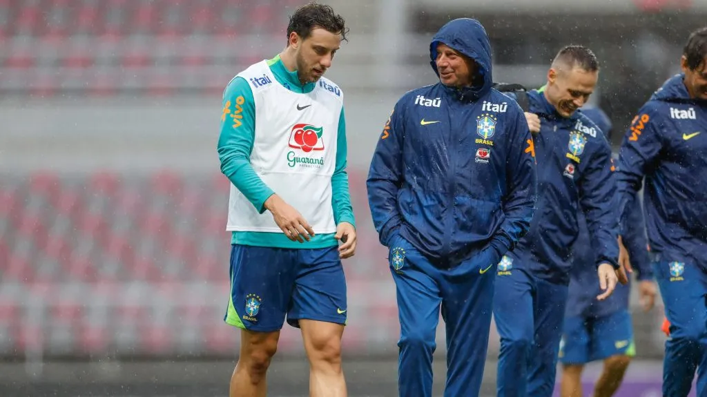 Carlos Agusto durante treinamento. Foto: Rafael Ribeiro/CBF