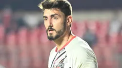 Rafael jogador do Sao Paulo durante aquecimento antes da partida contra o Ceara no estadio Morumbi pelo campeonato Brasileiro A 2025. Foto: Jota Erre/AGIF