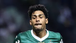 Luighi durante jogo do Verdão em Bragança Paulista.