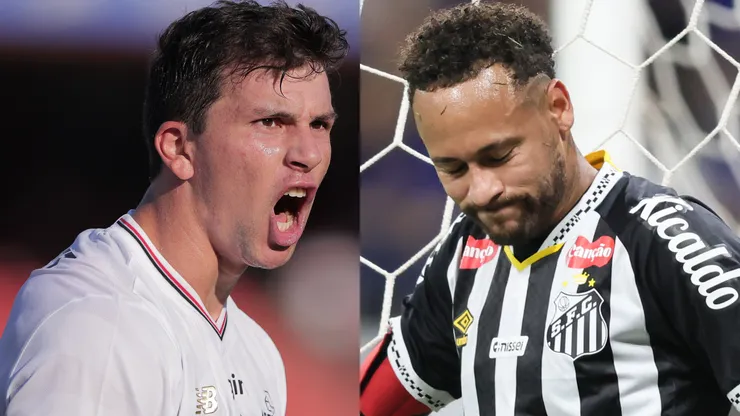 Tapia supera Neymar em média no Brasileirão. FotoxFoto: Tapia (Ettore Chiereguini/AGIF); Neymar (Gilson Lobo/AGIF)