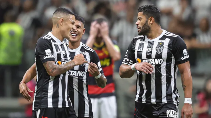 Arana e Zaracho marcaram os gols da vitória do Galo sobre o Sport na Arena MRV, no ano passado. Foto: Fernando Moreno/AGIF