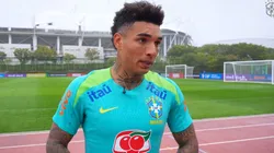 Igor Jesus, em entrevista para Seleção Brasileira (Foto: Reprodução / CBF)