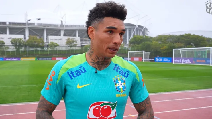 Igor Jesus, em entrevista para Seleção Brasileira (Foto: Reprodução / CBF)