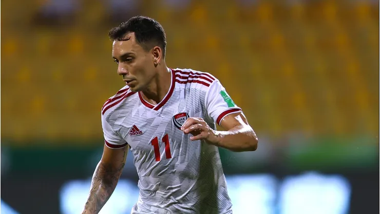 Caio Canedo, ex-Internaciona, defendendo a seleção dos Emirados Árabes Unidos - (Photo by Francois Nel/Getty Images)