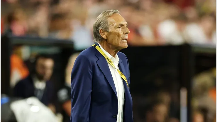 MIAMI GARDENS, FLORIDA - JUNE 20: Miguel Angel Russo, Head Coach of CA Boca Juniors, looks on during the FIFA Club World Cup 2025 group C match between FC Bayern München and CA Boca Juniors at Hard Rock Stadium on June 20, 2025 in Miami Gardens, Florida. (Photo by Kevin C. Cox/Getty Images)