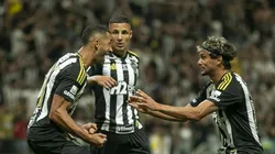 MG - BELO HORIZONTE - 08/10/2025 - BRASILEIRO A 2025, ATLETICO-MG X SPORT - Victor Hugo jogador do Atletico-MG comemora seu gol durante partida contra o Sport no estadio Arena MRV pelo campeonato Brasileiro A 2025. Foto: Fernando Moreno/AGIF