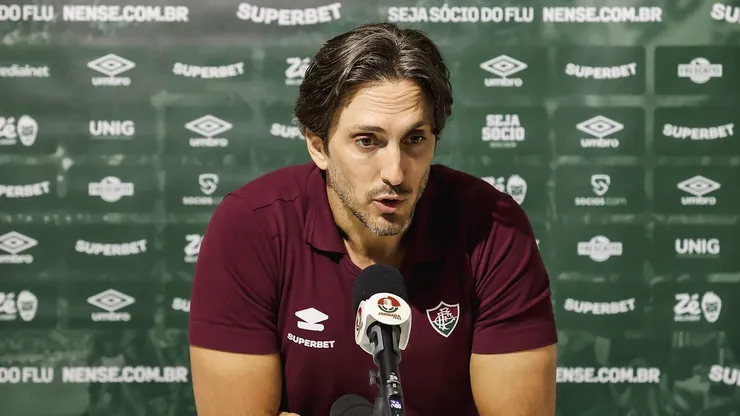 Zubeldía em coletiva após a derrota do Flu