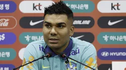 Casemiro durante entrevista concedida na Coreia do Sul