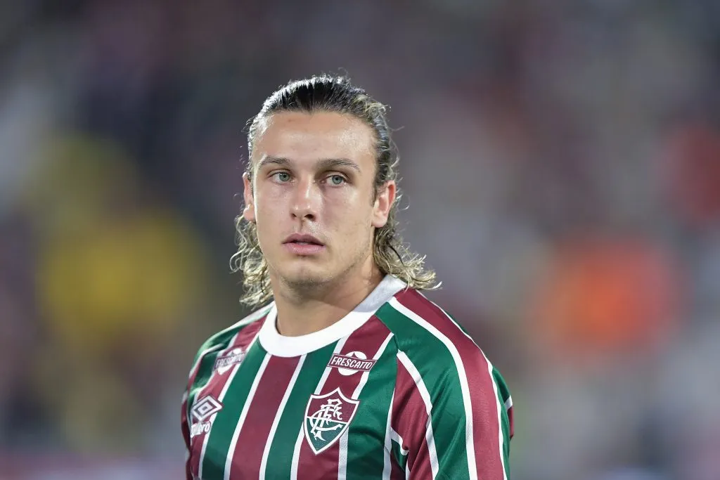Canobbio jogador do Fluminense sai revoltado de jogo contra o Mirassol. Foto: Thiago Ribeiro/AGIF