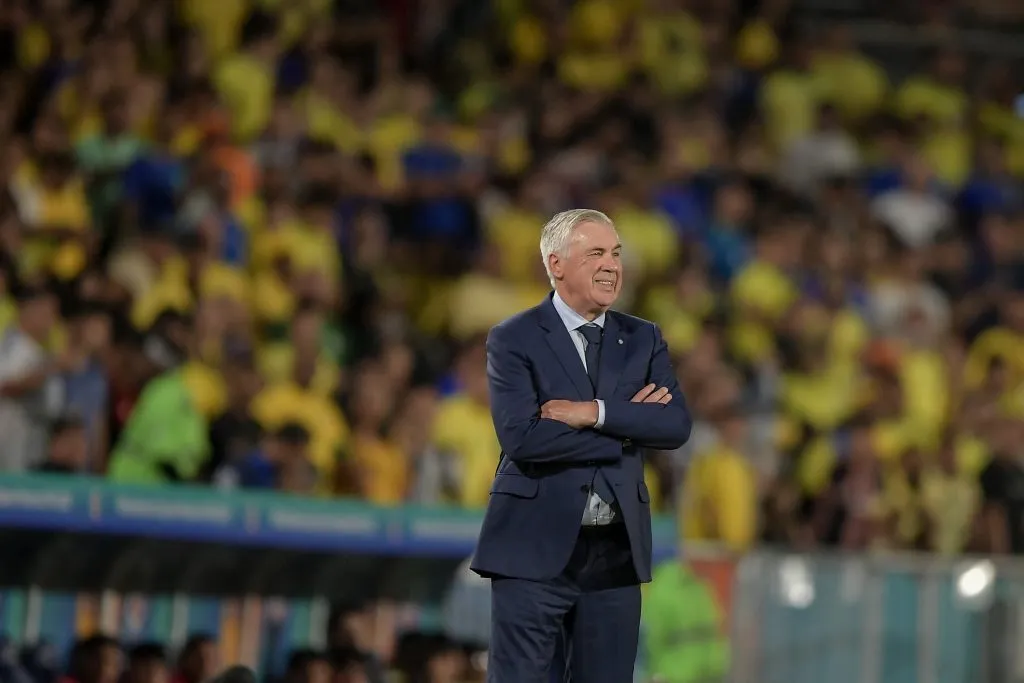 Carlo Ancelotti tecnico do Brasil durante partida contra o Chile no estadio Maracana pelo campeonato Eliminatorias Copa Do Mundo 2026. Foto: Thiago Ribeiro/AGIF
