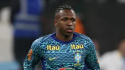 SP - SAO PAULO - 10/06/2025 - ELIMINATORIAS COPA DO MUNDO 2026, SELECAO BRASILEIRA X PARAGUAI - Vinicius Junior jogador da Selecao Brasileira durante a partida entre Brasil e Paraguai na Neo Quimica Arena em Sao Paulo (SP), pelas Eliminatorias da Copa do Mundo 2026.