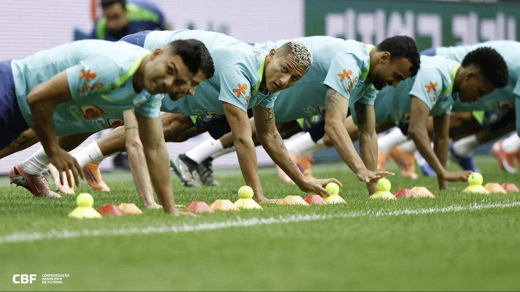 Seleção Brasileira pega firme em treino em Seoul – FOTO: @rafaelribeirorio / CBF