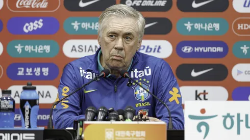 Ancelotti em coletiva da Seleção