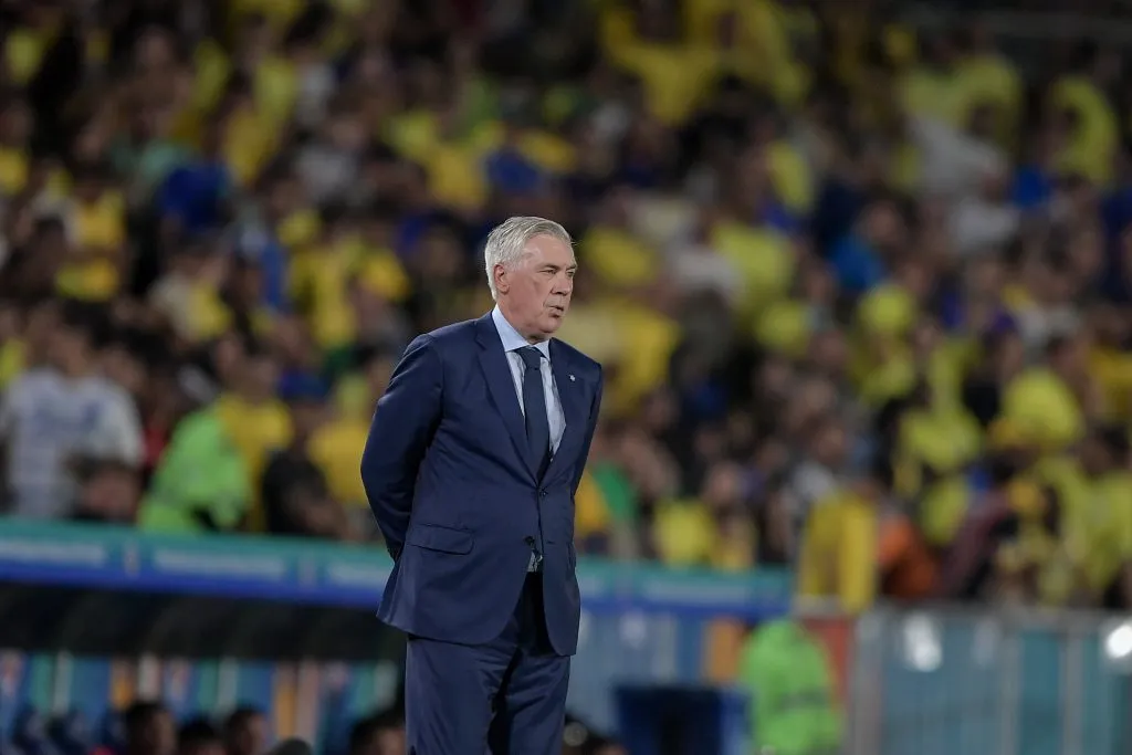 Carlo Ancelotti tecnico do Brasil durante partida contra o Chile no estadio Maracana pelo campeonato Eliminatorias Copa Do Mundo 2026. Foto: Thiago Ribeiro/AGIF
