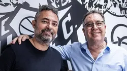 Alexandre Mattos e Marcelo Teixeira, dirigentes do Santos
