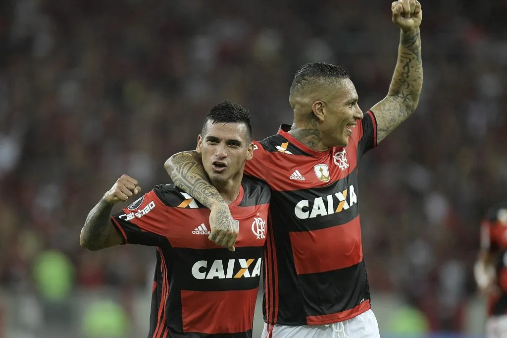Trauco marcou um dos gols do Flamengo. Foto: Alexandre Loureiro/Getty Images