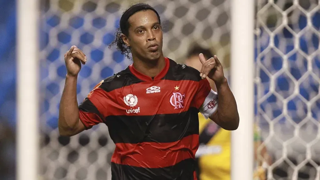 Ronaldinho Gaúcho atuou na partida. Foto: Getty Images