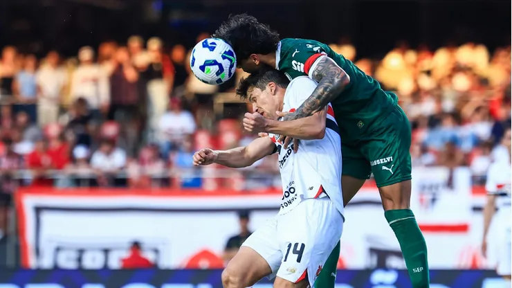 Lance polêmico em São Paulo x Palmeiras. Foto: Marcello Zambrana/AGIF