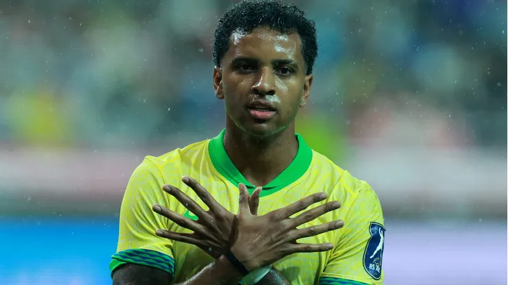 Rodrygo marcou o segundo gol da partida em Seul (Photo by Han Myung-Gu)
