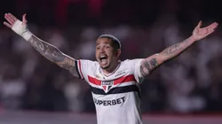 Luciano reclamando em jogo válido pela Libertadores