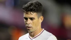 SP - BRAGANCA PAULISTA - 16/07/2025 - BRASILEIRO A 2025, BRAGANTINO X SAO PAULO - OSCAR jogador do Sao Paulo lamenta durante partida contra o Bragantino no estadio Cicero De Souza Marques pelo campeonato Brasileiro A 2025.