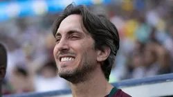 Zubeldía durante partida no Maraca