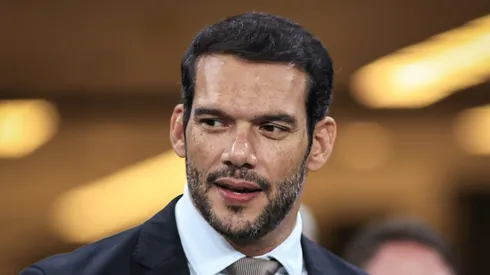 Samir Xaud antes de partida na Arena Corinthians.