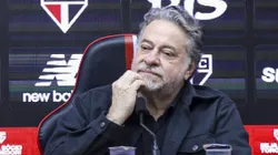 Casares durante a coletiva de apresentação de Crespo