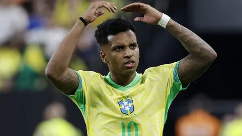 Rodrygo brilhou com dois gols diante da Coreia do Sul (Photo by Kevork Djansezian)