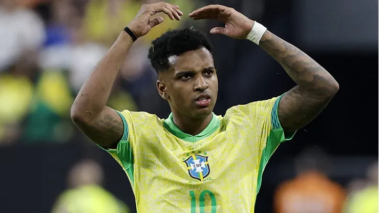 Rodrygo brilhou com dois gols diante da Coreia do Sul (Photo by Kevork Djansezian)