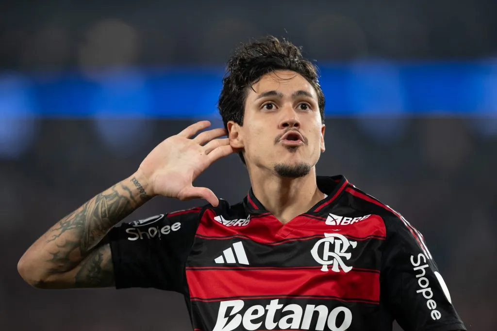 Pedro, um dos destaques do Flamengo – Foto: Jorge Rodrigues/AGIF