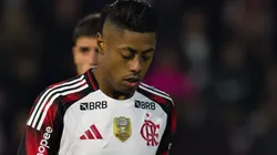 Bruno Henrique durante partida entre Red Bull Bragantino e Flamengo, no Estádio Cícero de Souza Marques, pelo Brasileirão.