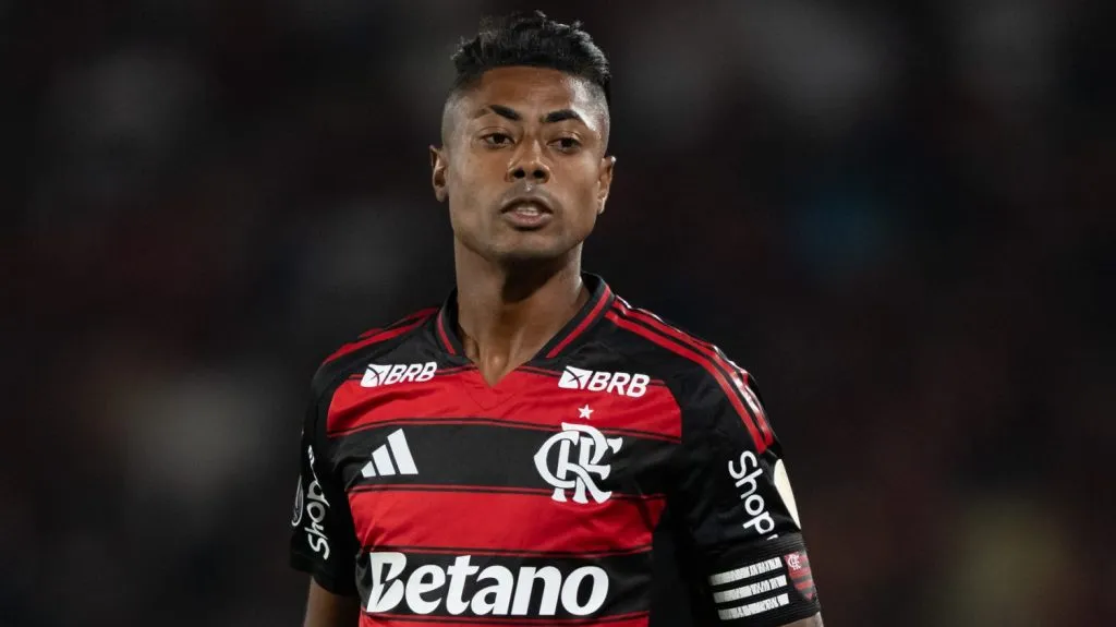 Bruno Henrique durante partida. Foto: Jorge Rodrigues/AGIF