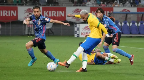 Neymar contra o Japão em 2022. (Photo by Koji Watanabe/Getty Images)