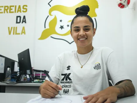 Analuyza, atacante do Santos, renova contrato com clube até 2027