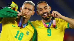 Hoje na Seleção Principal, Richarlison e Matheus Cunha brilharam nas Olímpiadas de Tóquio (Photo by Francois Nel)