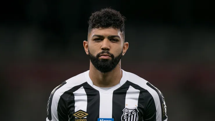 Gabigol, em partida pelo Santos, em 2018