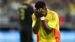 Johan Carbonero se emociona em gol marcado pela Colômbia contra o México (Omar Vega/Getty Images)