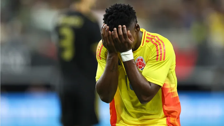 Johan Carbonero se emociona em gol marcado pela Colômbia contra o México (Omar Vega/Getty Images)