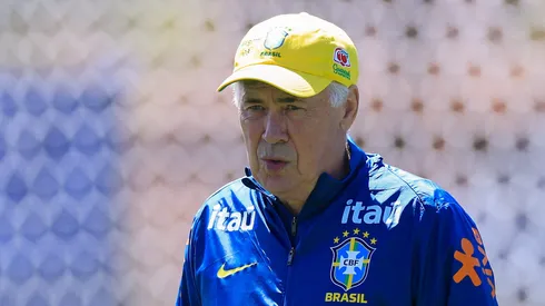 Carlo Ancelotti, técnico da Seleção Brasileira. (Photo by Buda Mendes/Getty Images)