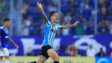 Bruno Zuculini comemorando gol. Foto: Buda Mendes/Getty Images