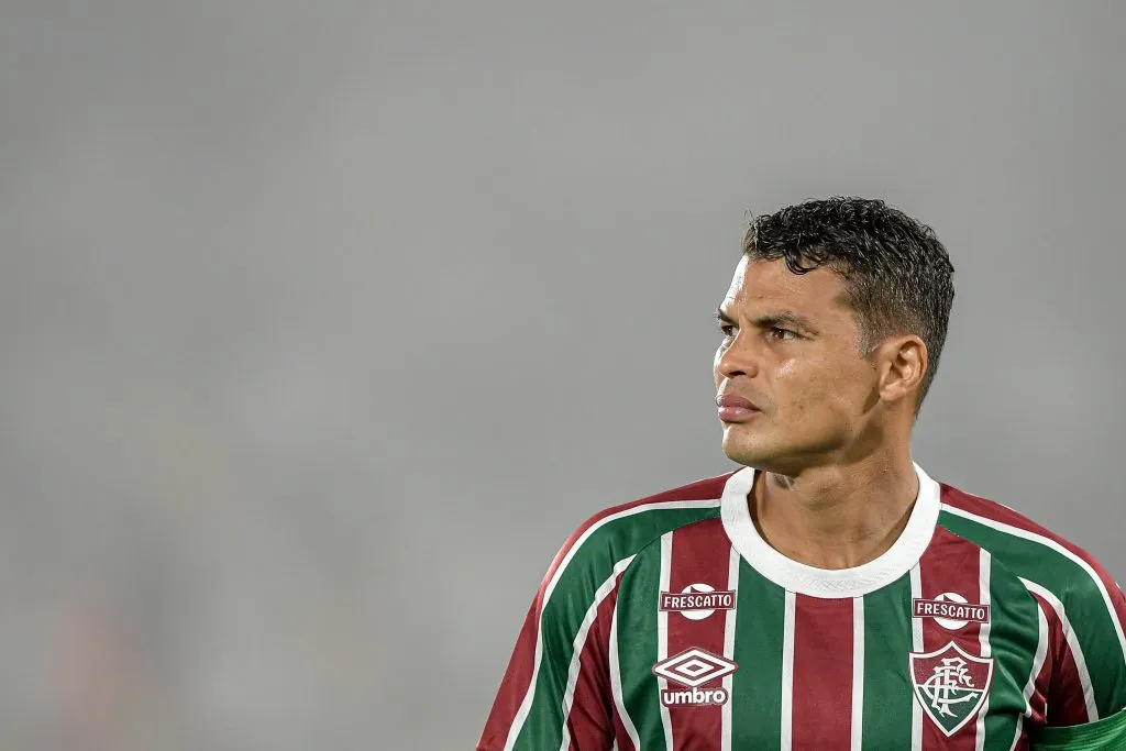 Thiago Silva jogador do Fluminense durante partida contra o Bahia no estadio Maracana pelo campeonato Copa Do Brasil 2025. Foto: Thiago Ribeiro/AGIF
