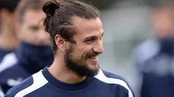 Dani Osvaldo durante treinamento pela Seleção Italiana, em 2013. Foto: Claudio Villa