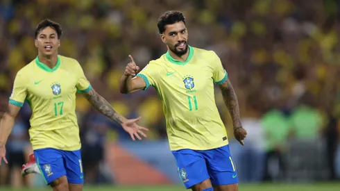 RJ - RIO DE JANEIRO - 04/09/2025 - ELIMINATORIAS COPA DO MUNDO 2026, BRASIL X CHILE - Lucas Paqueta jogador do Brasil comemora seu gol durante a partida contra o Chile no Maracana no Rio de Janeiro (RJ), pelas Eliminatorias da Copa do Mundo 2026. Foto: Marlon Costa/AGIF