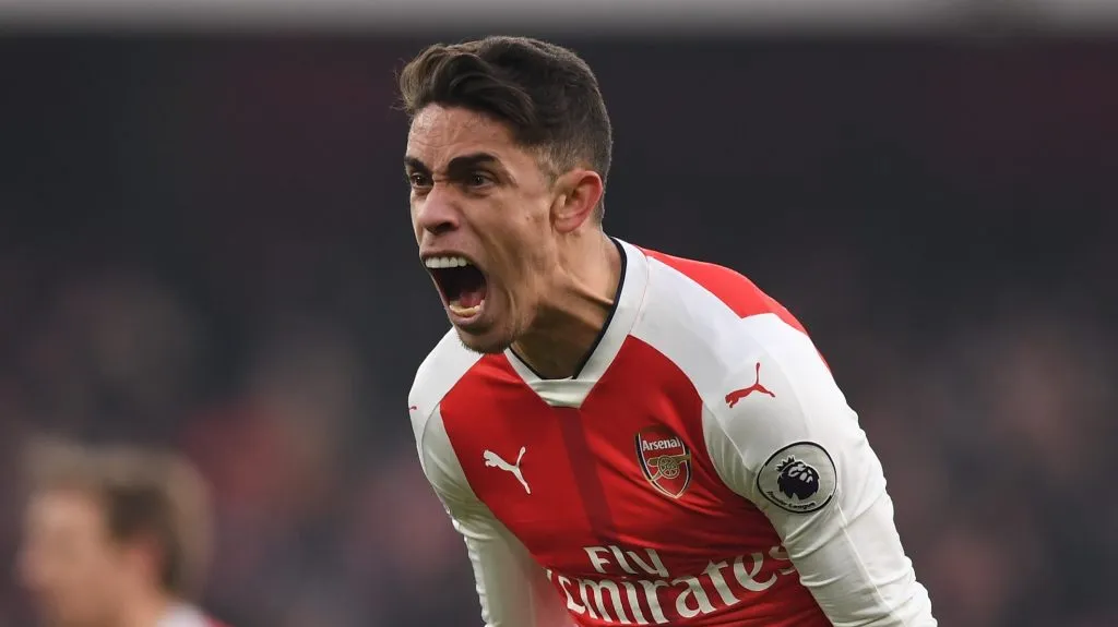 Gabriel Paulista em campo pelo Arsenal.  (Photo by Shaun Botterill/Getty Images)