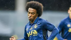 Willian durante partida contra o Vitória, na Arena, pelo Brasileirão. Foto: Lucas Uebel/Grêmio FBPA