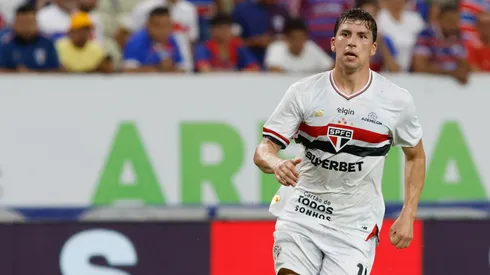 Gonzalo Tapia, durante a vitória sobre o Fortaleza (Rubens Chiri/Saopaulofc.net)