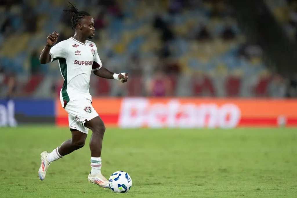 Santi Moreno durante partida pelo Fluminense. Foto: Jorge Rodrigues/AGIF